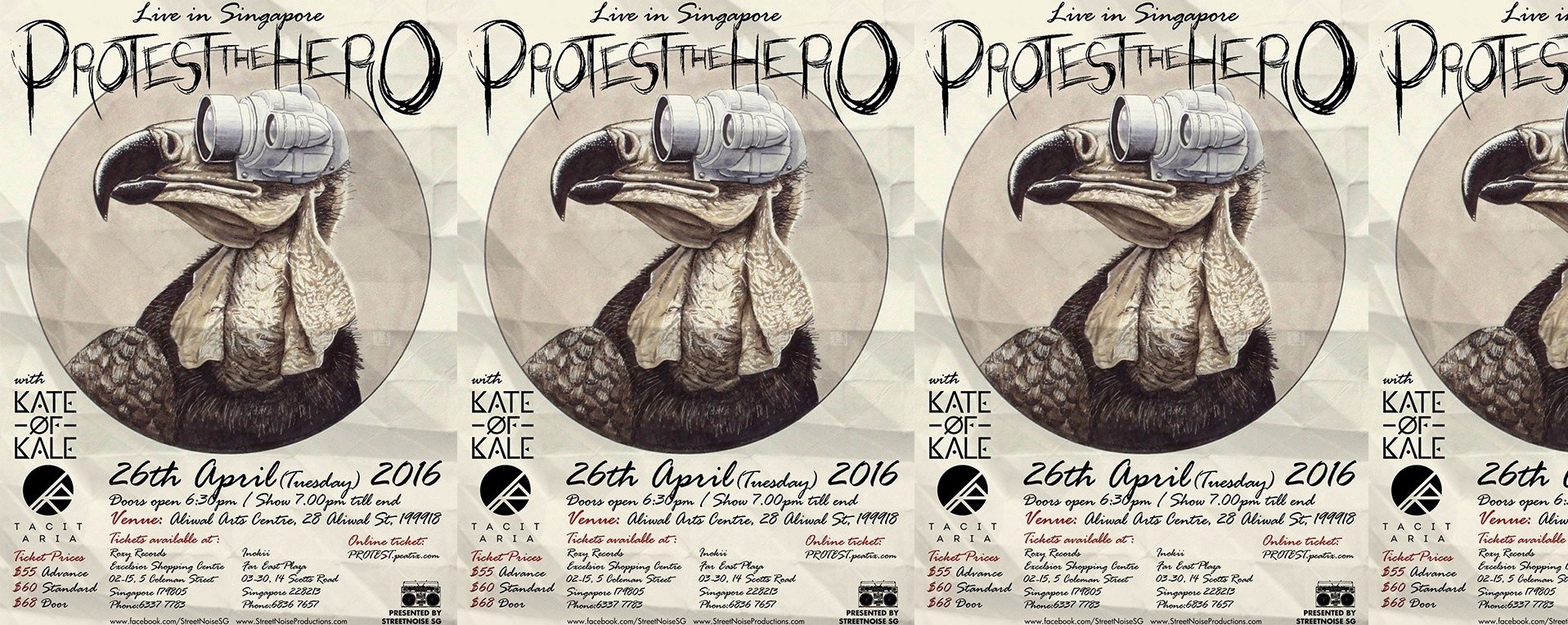  PROTEST THE HERO (CAN) - Live in Singapore, 26th April 2016!